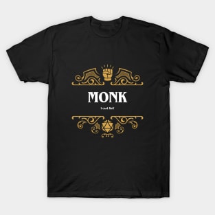 Monk Class Tabletop RPG Gaming T-Shirt